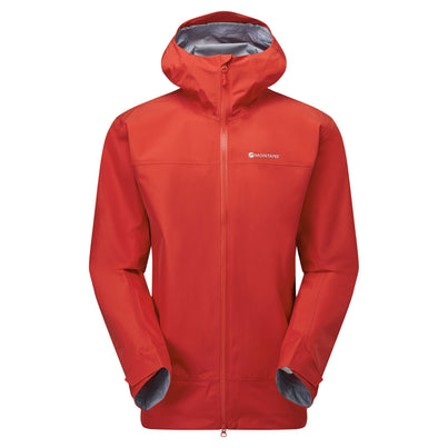 Adrenaline Red Montane Men's Phase Waterproof Jacket Front